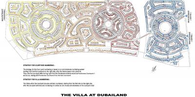 De villa Dubai locatie op kaart