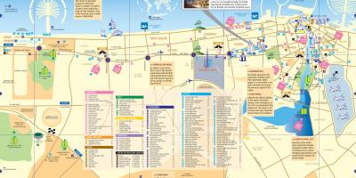 Goud-Souk en Dubai-kaart