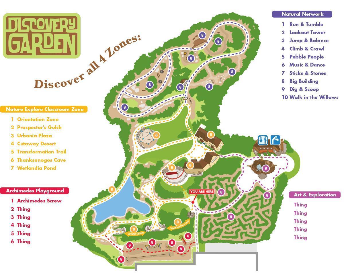 Discovery Gardens locatie op kaart