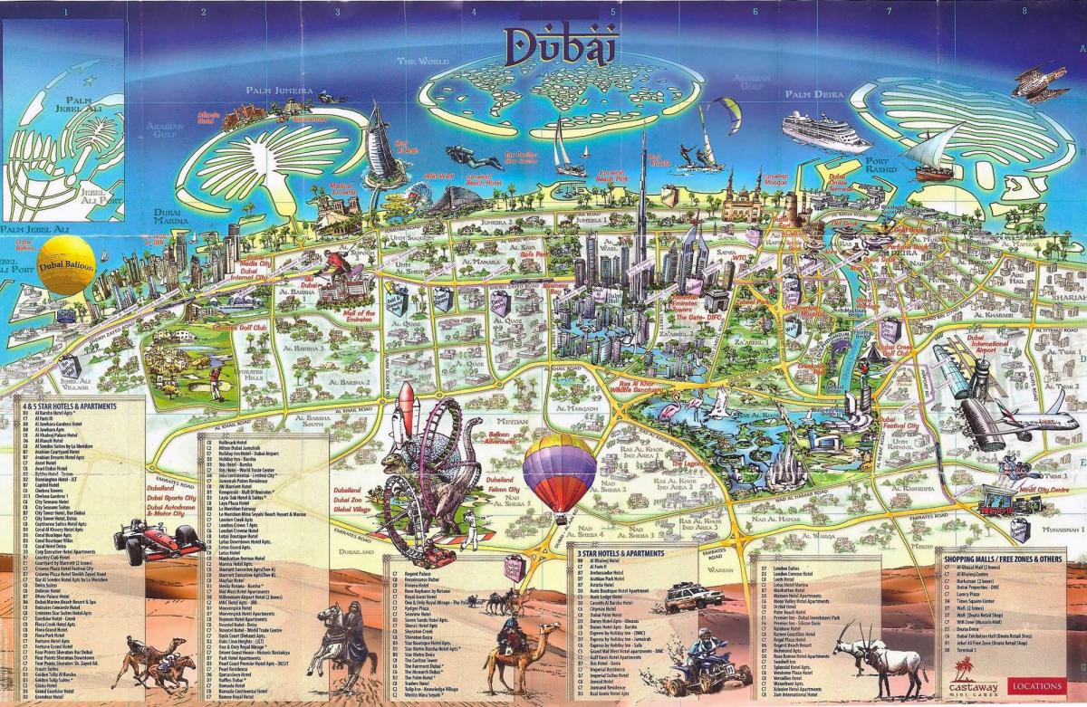 3d-kaart van Dubai
